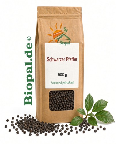 500g pfeffer schwarz ganz - 500g,