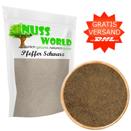 Pfeffer schwarz gemahlen - schwarz,