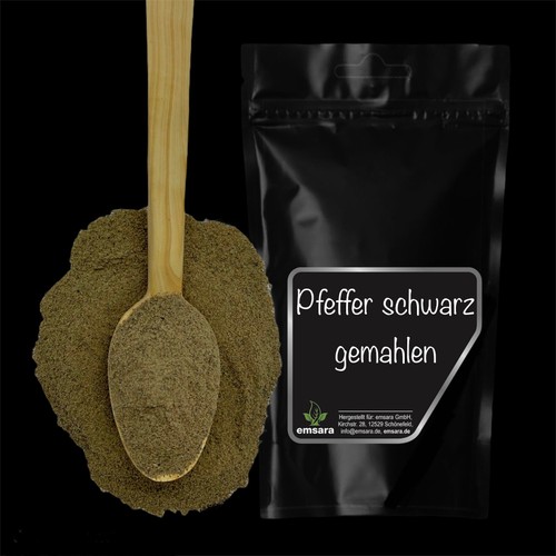 Pfeffer schwarz gemahlen