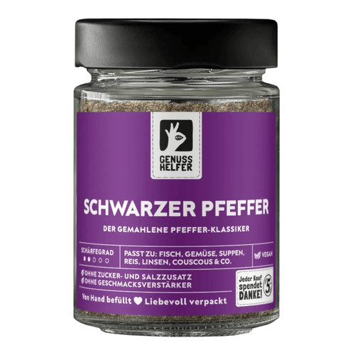 Pfeffer schwarz gemahlen - pfeffer, schwarz,