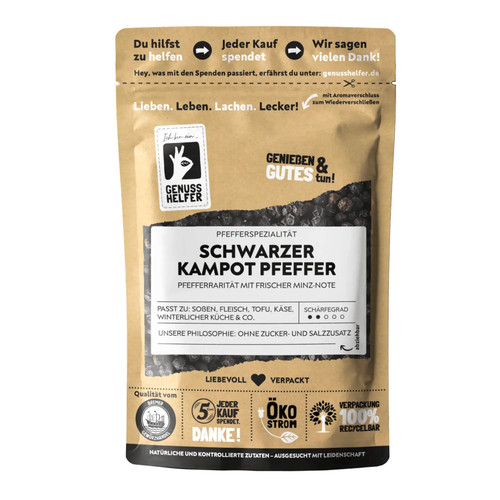 Kampot pfeffer schwarz ganz - pfeffer, schwarz,