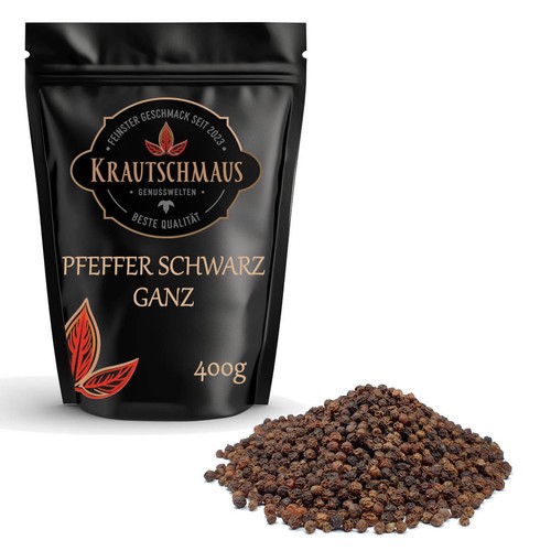 400g pfeffer schwarz ganz - pfeffer,
