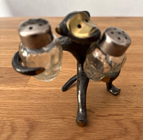 Vintage affe salz - salz, pfeffer